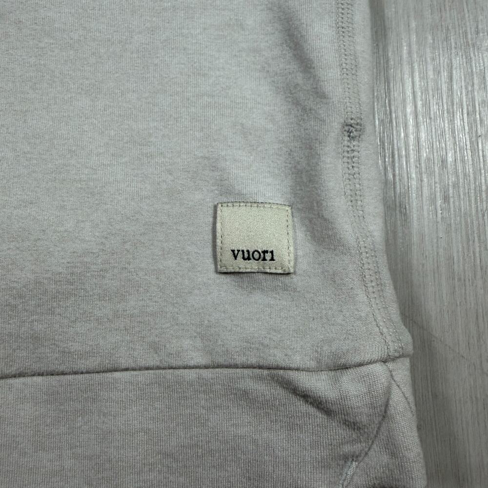 Vuori Halo Essential Performance Hoodie Heathered Gray Womens Small Yoga Workout - Picture 6 of 11